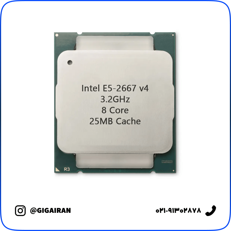 سی پی یو سرور Intel Xeon Processor E5-2667 v4